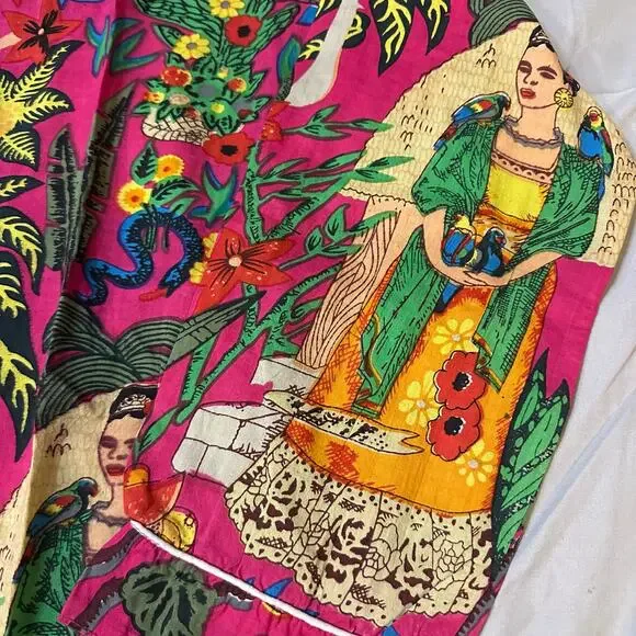 Vibrant Multicolor Pajama Top - Picture 4 of 8